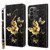 Samsung Galaxy A25 5G 3D Painted Leather Phone Case - Golden Swallow Butterfly