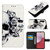 Samsung Galaxy A25 5G 3D Painting Horizontal Flip Leather Phone Case - Skull