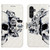 Samsung Galaxy A25 5G 3D Painting Horizontal Flip Leather Phone Case - Skull