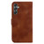 Samsung Galaxy A25 5G 7-shaped Embossed Leather Phone Case - Brown