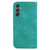 Samsung Galaxy A25 5G 7-shaped Embossed Leather Phone Case - Green