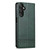 Samsung Galaxy A25 5G AZNS Magnetic Calf Texture Flip Leather Phone Case - Dark Green