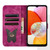 Samsung Galaxy A25 5G Butterfly Cat Embossing Flip Leather Phone Case - Pink