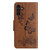 Samsung Galaxy A25 5G Butterfly Embossed Flip Leather Phone Case - Brown