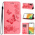 Samsung Galaxy A25 5G Butterfly Embossed Flip Leather Phone Case - Pink