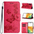 Samsung Galaxy A25 5G Butterfly Embossed Flip Leather Phone Case - Red