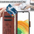 Samsung Galaxy A25 5G Butterfly Flower Pattern Flip Leather Phone Case - Brown