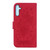 Samsung Galaxy A25 5G Butterfly Rose Embossed Leather Phone Case - Red