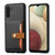 Samsung Galaxy A25 5G Calfskin Card Slot TPU + PU Phone Case - Black