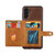 Samsung Galaxy A25 5G Calfskin Card Slot TPU + PU Phone Case - Brown