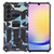 Samsung Galaxy A25 5G Camouflage Armor Kickstand TPU + PC Magnetic Phone Case - Light Blue