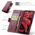 Samsung Galaxy A25 5G CaseMe 023 Butterfly Buckle Litchi Texture RFID Anti-theft Leather Phone Case - Wine Red
