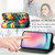 Samsung Galaxy A25 5G CaseNeo Colorful Magnetic Leather Phone Case - Colorful Cloud