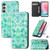 Samsung Galaxy A25 5G CaseNeo Colorful Magnetic Leather Phone Case - Emeralds