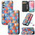 Samsung Galaxy A25 5G CaseNeo Colorful Magnetic Leather Phone Case - Rhombus Mandala