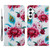 Samsung Galaxy A25 5G Colored Drawing Leather Phone Case - Peacock Flower