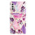 Samsung Galaxy A25 5G Colored Drawing Leather Phone Case - Purple Marble