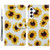 Samsung Galaxy A25 5G Colored Drawing Leather Phone Case - Sunflower