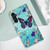 Samsung Galaxy A25 5G Colored Drawing Pattern Plain Weave Leather Phone Case - Caring Butterfly
