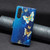 Samsung Galaxy A25 5G Colored Drawing Pattern Zipper Leather Phone Case - Gold Butterfly