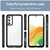 Samsung Galaxy A25 5G Colorful Series Acrylic Hybrid TPU Phone Case - Black