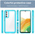 Samsung Galaxy A25 5G Colorful Series Acrylic Hybrid TPU Phone Case - Transparent Blue