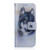 Samsung Galaxy A25 5G Coloured Drawing Flip Leather Phone Case - White Wolf