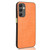 Samsung Galaxy A25 5G Cow Pattern Sewing Back Cover Phone Case - Orange