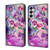 Samsung Galaxy A25 5G Crystal 3D Shockproof Protective Leather Phone Case - Butterfly