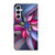 Samsung Galaxy A25 5G Crystal 3D Shockproof Protective Leather Phone Case - Colorful Flower
