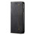 Samsung Galaxy A25 5G Denim Texture Casual Style Horizontal Flip Leather Case - Black