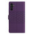 Samsung Galaxy A25 5G Diamond Embossed Skin Feel Leather Phone Case - Purple