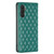 Samsung Galaxy A25 5G Diamond Lattice Magnetic Leather Flip Phone Case - Green