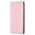 Samsung Galaxy A25 5G Diamond Lattice Magnetic Leather Flip Phone Case - Pink