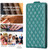 Samsung Galaxy A25 5G Diamond Lattice Vertical Flip Leather Phone Case - Green