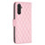 Samsung Galaxy A25 5G Diamond Lattice Wallet Flip Leather Phone Case - Pink