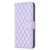 Samsung Galaxy A25 5G Diamond Lattice Wallet Flip Leather Phone Case - Purple