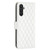 Samsung Galaxy A25 5G Diamond Lattice Wallet Flip Leather Phone Case - White