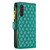 Samsung Galaxy A25 5G Diamond Lattice Zipper Wallet Leather Flip Phone Case - Green