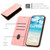 Samsung Galaxy A25 5G Diamond Splicing Skin Feel Magnetic Leather Phone Case - Rose Gold