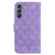 Samsung Galaxy A25 5G Double 8-shaped Embossed Leather Phone Case - Purple
