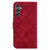 Samsung Galaxy A25 5G Double 8-shaped Embossed Leather Phone Case - Red