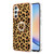 Samsung Galaxy A25 5G Electroplating Dual-side IMD Phone Case with Ring Holder - Leopard Print Samsung Galaxy A25 5G Electroplating Dual-side IMD Phone Case with Ring Holder - Leopard Print