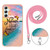 Samsung Galaxy A25 5G Electroplating IMD TPU Phone Case with Lanyard - Dream Butterfly