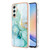 Samsung Galaxy A25 5G Electroplating Marble Dual-side IMD Phone Case - Green 003