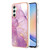 Samsung Galaxy A25 5G Electroplating Marble Dual-side IMD Phone Case - Purple 001