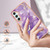 Samsung Galaxy A25 5G Electroplating Marble Dual-side IMD Phone Case - Purple 002