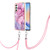 Samsung Galaxy A25 5G Electroplating Marble Dual-side IMD Phone Case with Lanyard - Pink 013