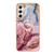 Samsung Galaxy A25 5G Electroplating Marble Dual-side IMD Phone Case with Ring - Rose Red 014