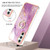 Samsung Galaxy A25 5G Electroplating Marble IMD TPU Phone Case with Ring Holder - Purple 001